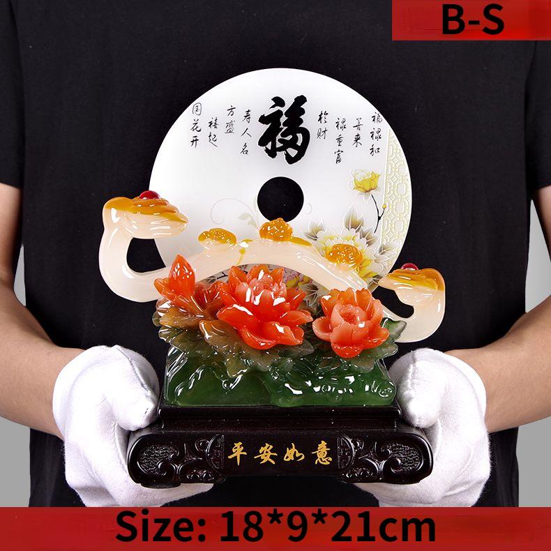 Пряжка безопасности Jade Ruyi, украшение для гостиной в современном китайском стиле, винный шкаф, украшение для привлечения богатства