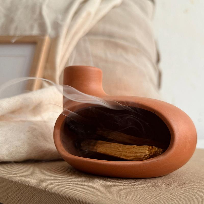 Подставка для конусообразных благовоний Домашняя печь Йога Подставка для Пало Санто Керамическая курильница для фермерского дома, новоселья, столовой, спальни, офиса