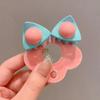 1 Pair Cute Cat Ear Hair Clips for Children Candy Color Plastic Small Ear Hair Clips Girl's Hair Accessories