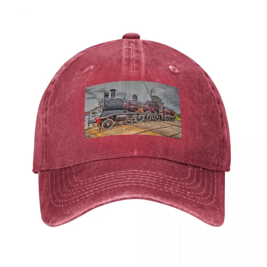 Steam locomotive Baseball Cap fashionable Anime Rugby Streetwear Unisexs Baseball Womens