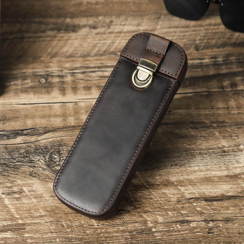 Мужской чехол для ручки ручной работы из натуральной кожи, ретро 3/6 слотов, коробка для ручек, женский офисный чехол для авторучки, школьные канцелярские принадлежности