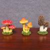 3Pcs Mini Garden Simulate Mushroom Ornament Decoration Statue Waterproof Figurine Resin Garden Kawaii Lawn Decor Accessories