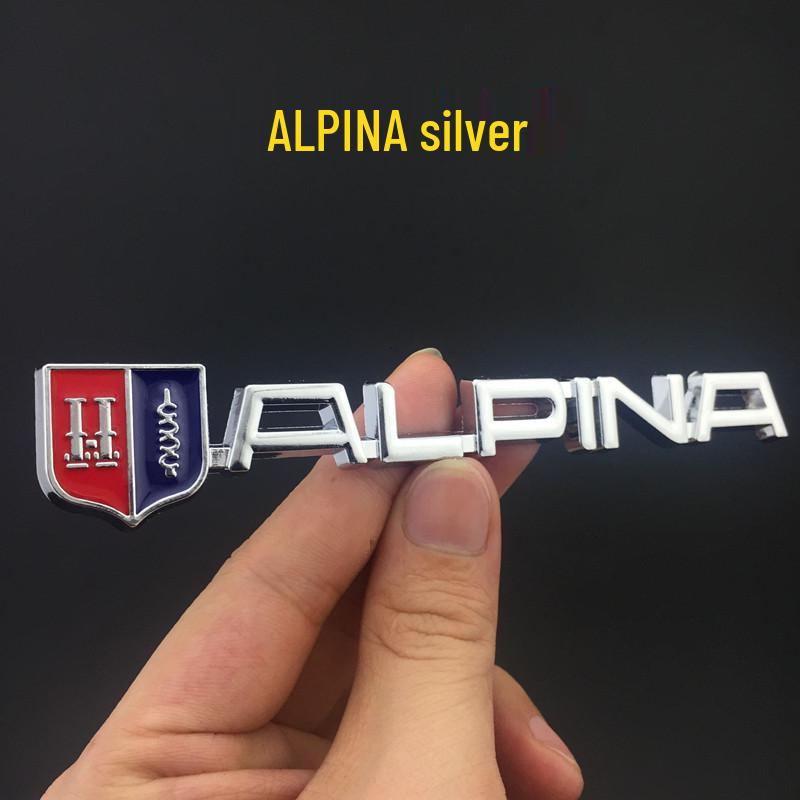 Металлическая эмблема с логотипом Alpina Car: Наклейка для украшения хвоста, боковой части или корпуса