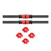2 Pieces Dumbbell Bars Barbell Handle Dumbellsweights Set with 4 Collars for Weightlifting Exercise