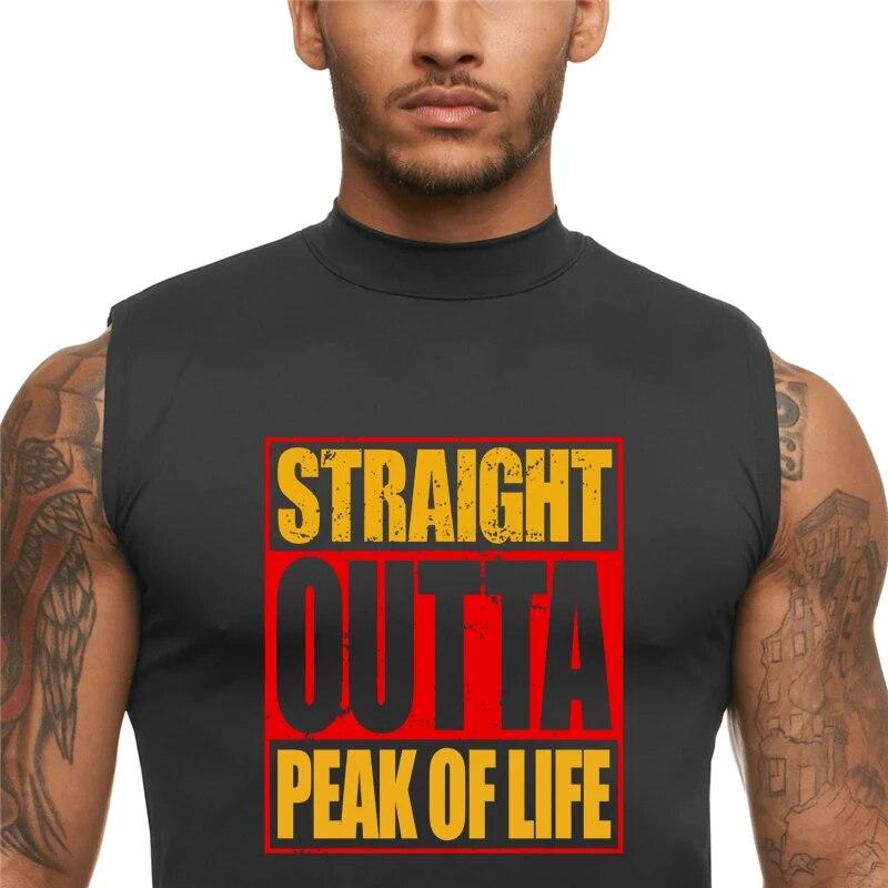 Do The Work Turtleneck Men's Quick-drying Summer New Style Gym Sports Fitness Nodybuilding Sleeveless Waistcoat Tide