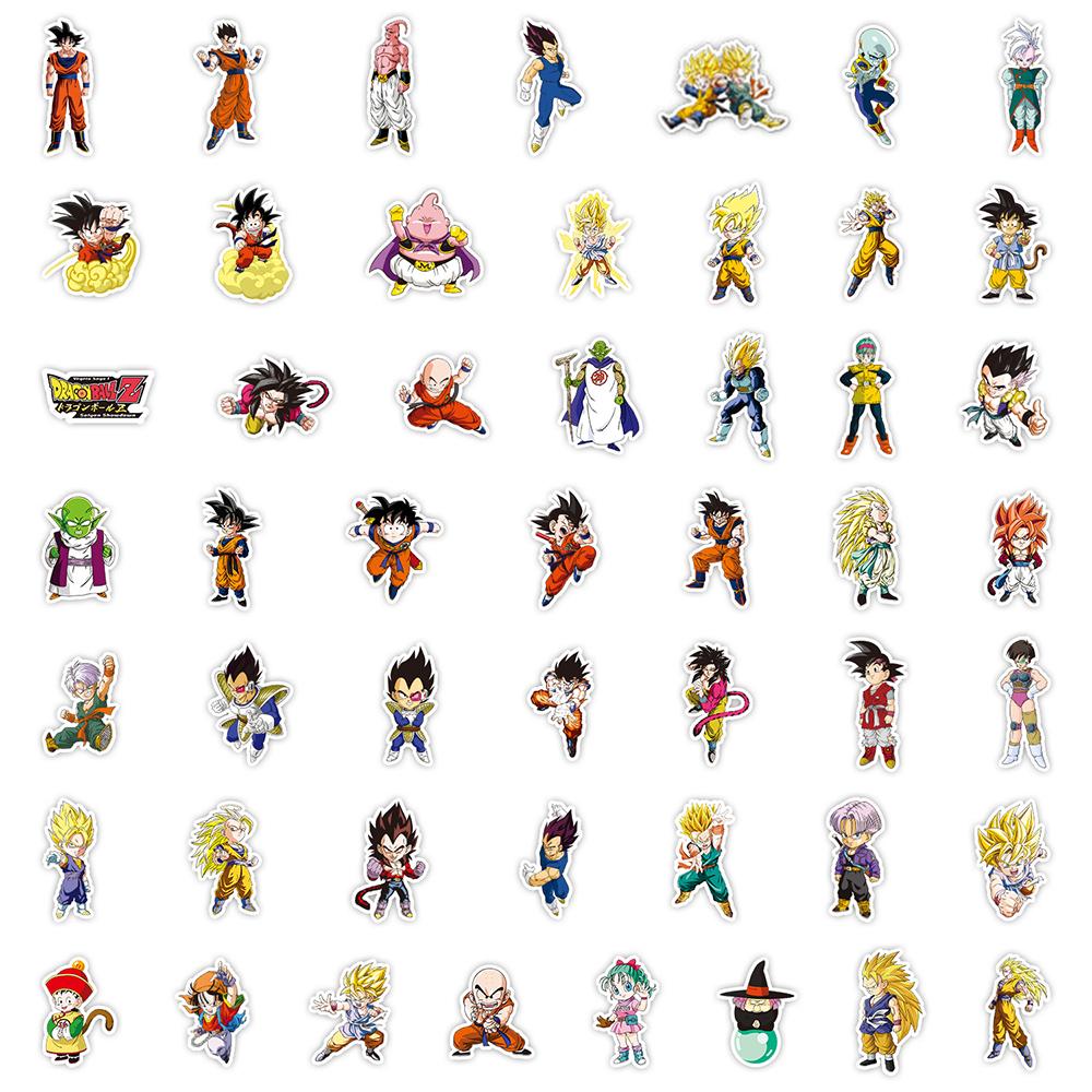 10/30/50/100 шт. Аниме Dragon Ball Сон Гоку Наклейки Крутые Граффити Наклейки Скейтборд Гитара Телефон Шлем Мультяшная Наклейка Игрушка Подарок