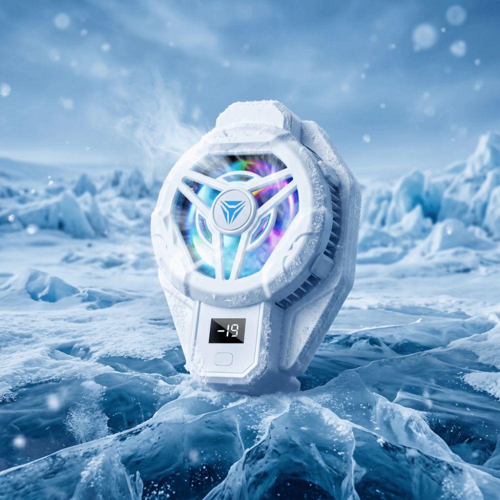 Back-Clip Mobile Phone Cooler 2 in 1 Mobile Phone Cooling Fan Phone Game Cooler Live Broadcast