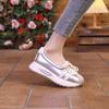 Модные женские кроссовки AIR на платформе, модные повседневные спортивные туфли со шнуровкой и круглым носком, женская нескользящая обувь для ходьбы, женские мокасины с одной педалью