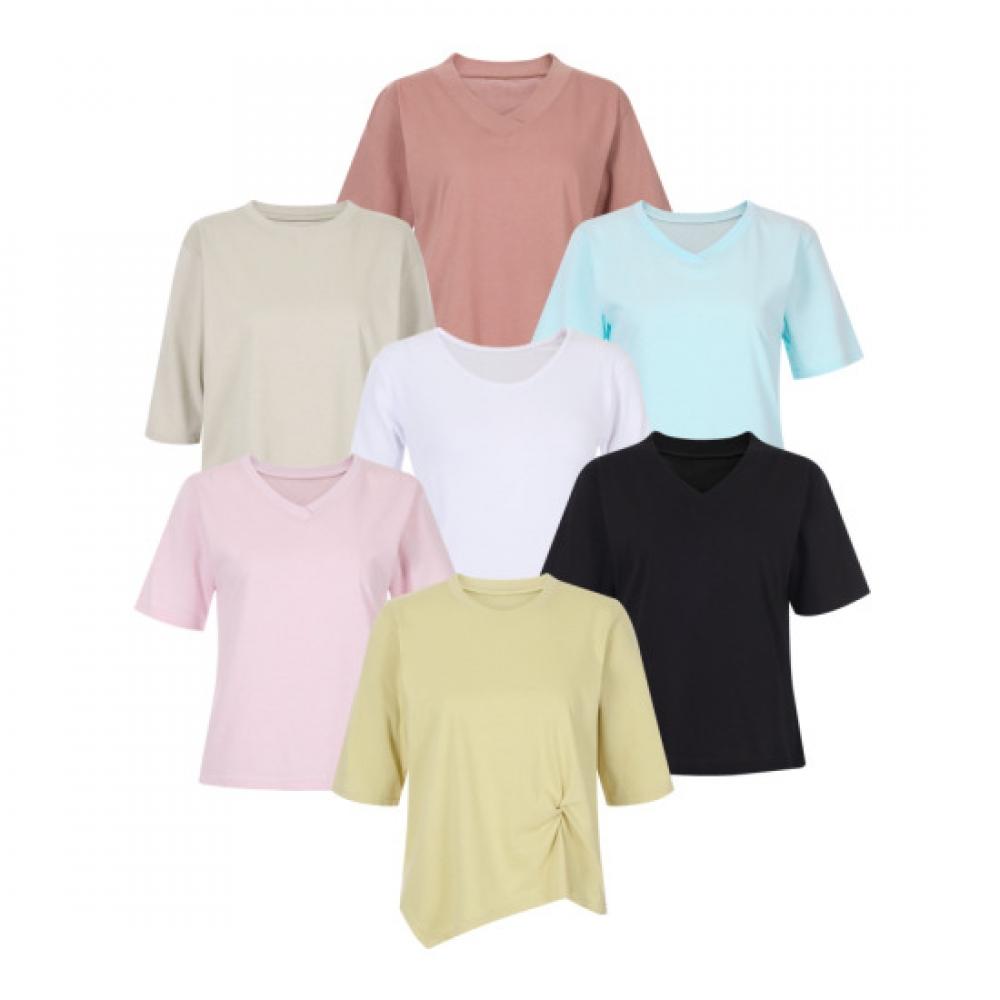 Shop   Women Basic ShorT Sleeve T shirT Summer 5 Types