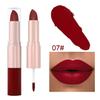 12-color Matte Velvet Lip Gloss Waterproof and Long-lasting Liquid Lipstick Non-stick To Cups Lip Color Pigment Cosmetic Lipstick and Lip Gloss In One