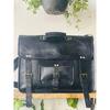 Suitable Leather Messenger Vintage Shoulder Men's Laptop Briefcase
