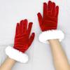 1 Pair Adult Cosplay Santa White Cuffs Keep Warm Mitten