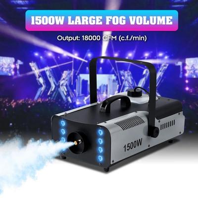 1500 Вт Светодиодная Дым-машина Пульт дистанционного управления Выбрасыватель тумана DJ Вечеринка Свадьба Сценическое освещение Эффект Распылительное оборудование