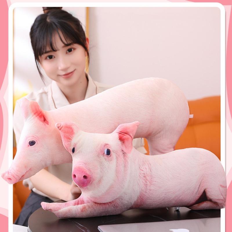 Soft 3d Cotton Filling Pig Plush Toy Pillow For Adult And Kids