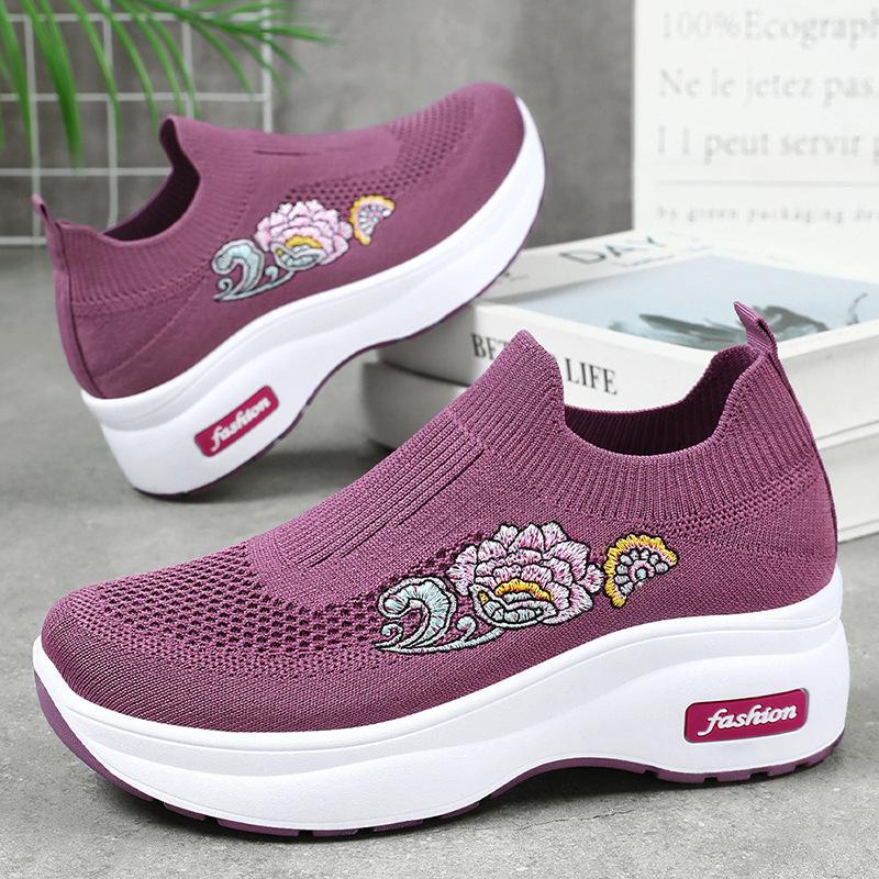 Shoes Women's Summer New Lightweight Muffin Sole Casual Shoes Women's Heightening Shoes Versatile Platform Shoes Women's Shoes