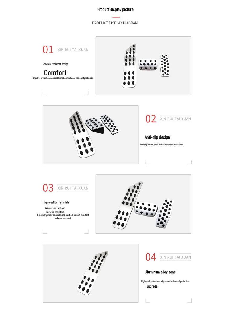 Opel Cruze Non-Slip Throttle Brake Rest Pedal Accessories