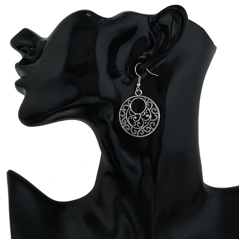 Тибетские этнические серьги: Ретро-узор с полостью из Непала и Юньнани