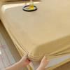 Warm Velvet Fitted Bed Sheet with 360 Elastic Band Mattress Protector Cover Coral Fleece Bedspreads for Single Double Bedsheet