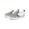 Vans Классические слипоны V TD Шахматная клетка - Черно-белые детские кроссовки VN0A34885GX