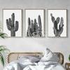 Плакаты и принты с кактусами Холст Живопись Бохо Кактус Черно-белый Современное Искусство Стен Картина для Гостиной Домашний Декор