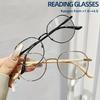 Набор из 2 штук ретро круглых очков для чтения в полной оправе с защитой от синего света, очки для пресбиопии, ультралегкие HD, анти-усталость