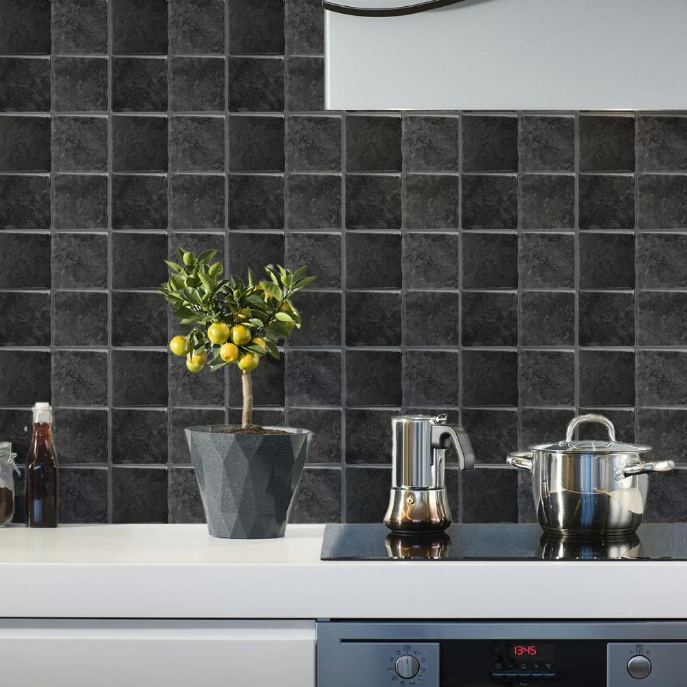 9" x 9" Peel and Stick Backsplash Marble Grain Stick Tile Прочная настенная плитка для кухни и ванной комнаты