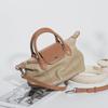 Stylish Genuine Leather Dumpling Bag: Versatile Color-Contrast, Large Capacity Handbag for Women