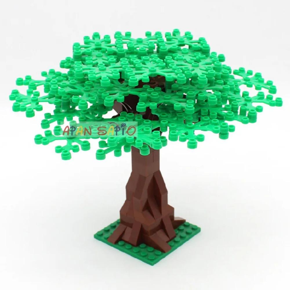 DIY Building Blocks Garden Plants Tree 7Color Educational Creative Figures Bricks Size Compatible With Brands Toys for Children