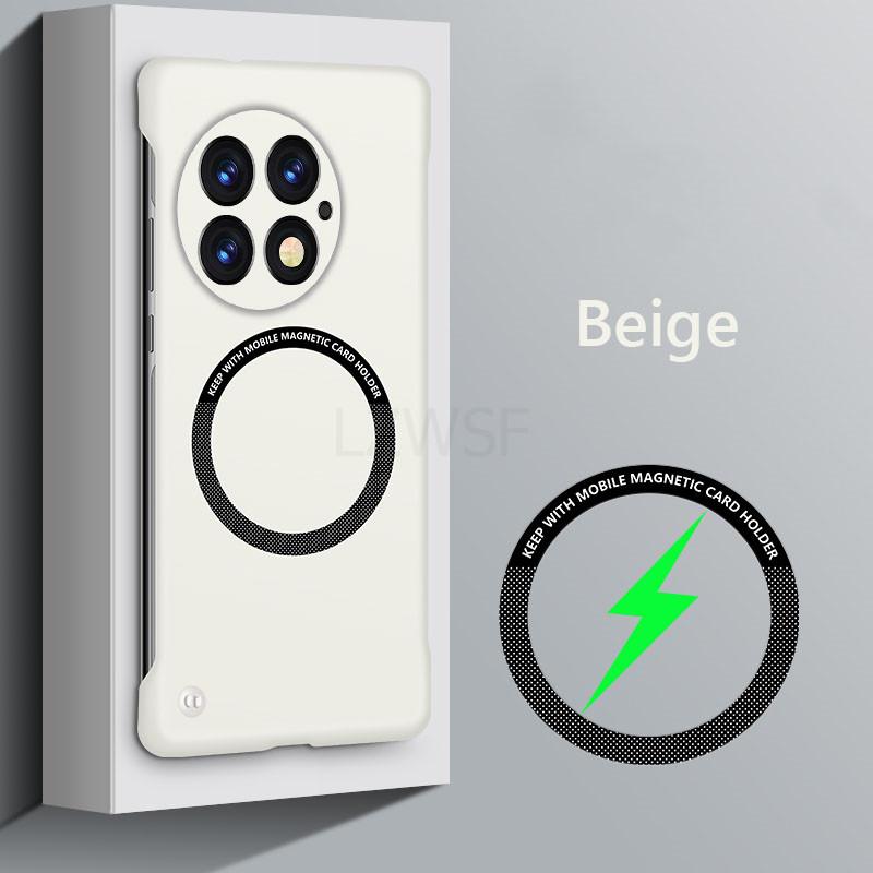 Безрамочный Магнитный Тонкий Чехол Magsafe для OnePlus 13 One Plus 13 OnePlus13 5G Беспроводная Зарядка Жесткая Задняя Крышка