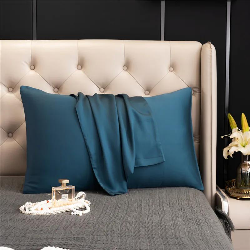 Наволочка из натурального шелка, высококачественная удобная наволочка, однотонное постельное белье, наволочка 40x70, 50x80, наволочка-конверт