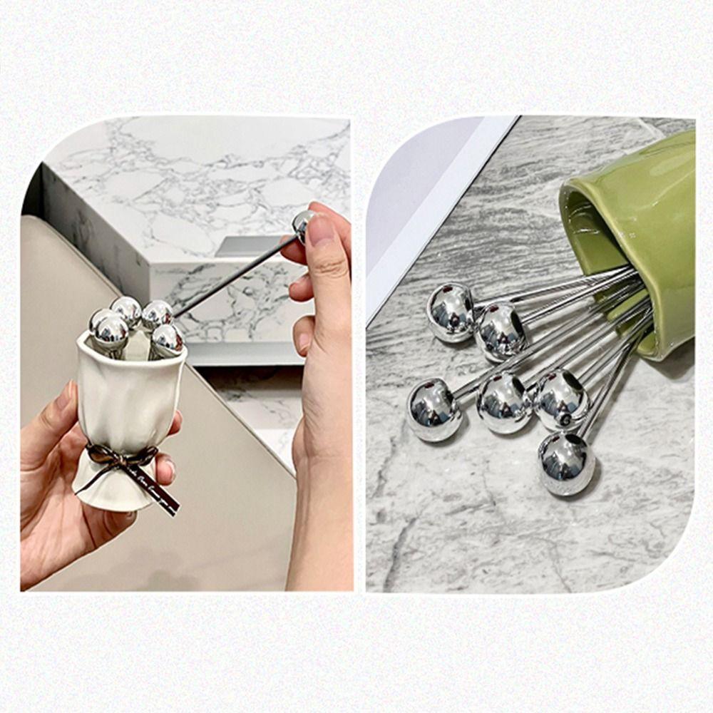 Bouquet Shape Fruit Forks Set INS Fruit Receipt Jar Stainless Steel Fork  for Tasting Salad