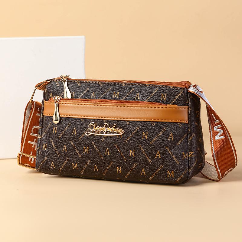 Весна 2025 Женская Универсальная Маленькая Сумка Кроссбоди через Плечо для Женщин Среднего и Пожилого Возраста