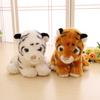 Simulated Tiger Doll Plush Toy Tiger Cloth Doll Baby Boy Birthday Gift Creative Little Tiger Doll Throw Pillow