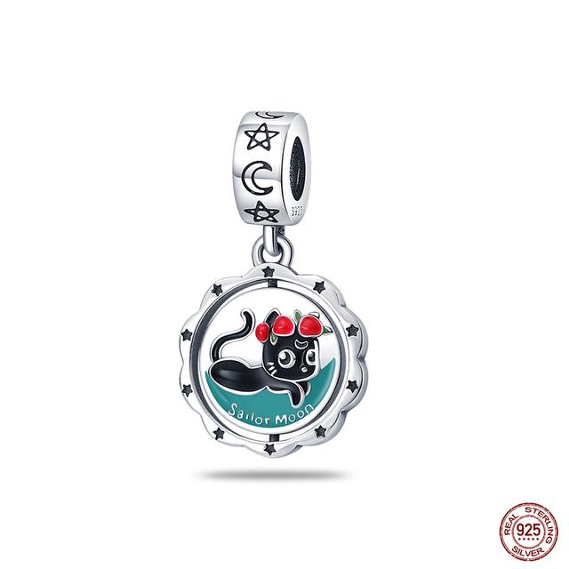 Новые стерлингового серебра 925 пробы красного цвета, подвески в форме сердца, бусины, ювелирные изделия на удачу, подарки