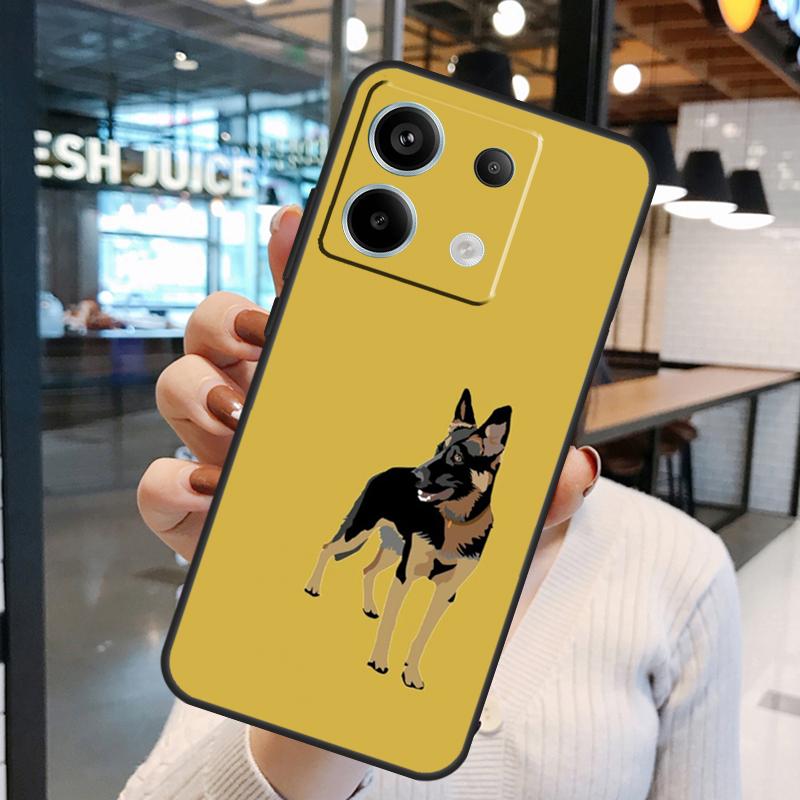 Чехол для телефона Xiaomi Redmi Note 11 9 10 12 13 Pro Plus 9S 10S 11S 12S Remdi 13 12 C 9C 10C с изображением немецкой овчарки