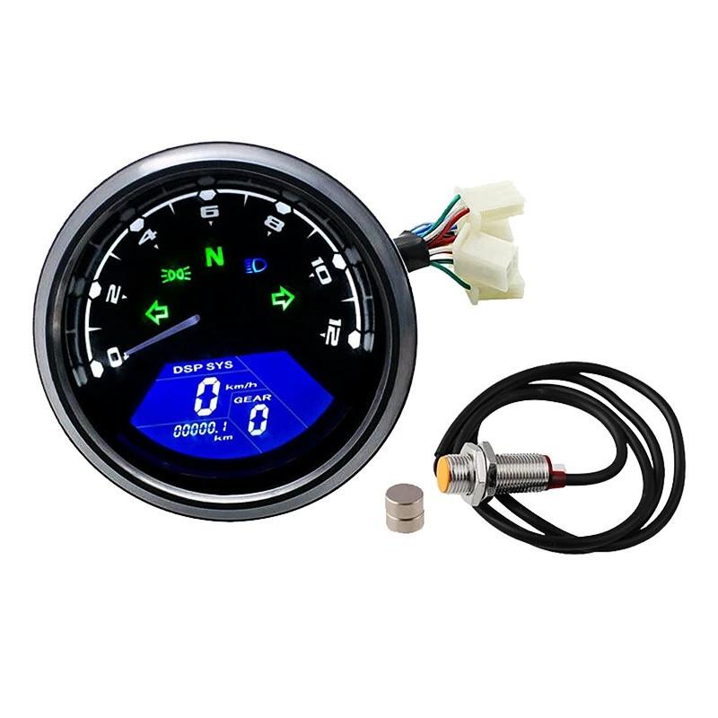 Новый 1 шт. мотоциклетный прибор ЖК-дисплей мотоциклетный одометр тахометр спидометр ЖК-дисплей счетчик топлива