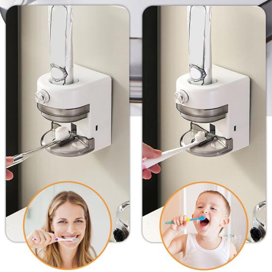Wall Mounted Automatic Toothpaste Dispenser Adjustable Volume Easy To Install Universal Rechargeable