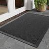 PVC Rubber Door Mat Hand Washable Non-slip Waterproof Mesh Entry Mat Easy To Clean Indoor and Outdoor Use Home Decoration