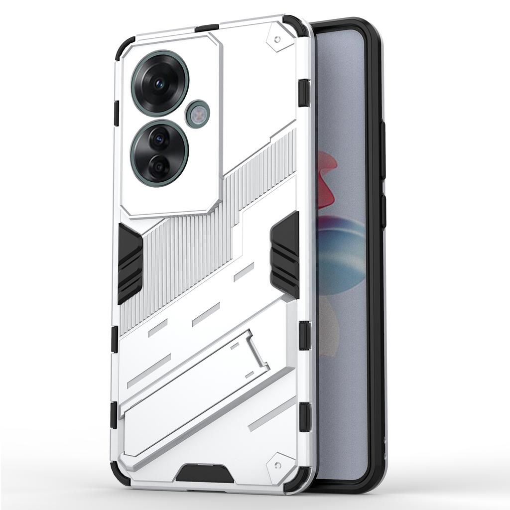 Для Oppo Reno11 F 5G Kickstand Case PC+TPU противоударный гибридный чехол для телефона
