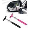 Стеклоочиститель заднего вида автомобиля Телескопический очиститель зеркала автомобиля с длинной ручкой 98 см Инструмент для чистки зеркального стекла Очиститель тумана