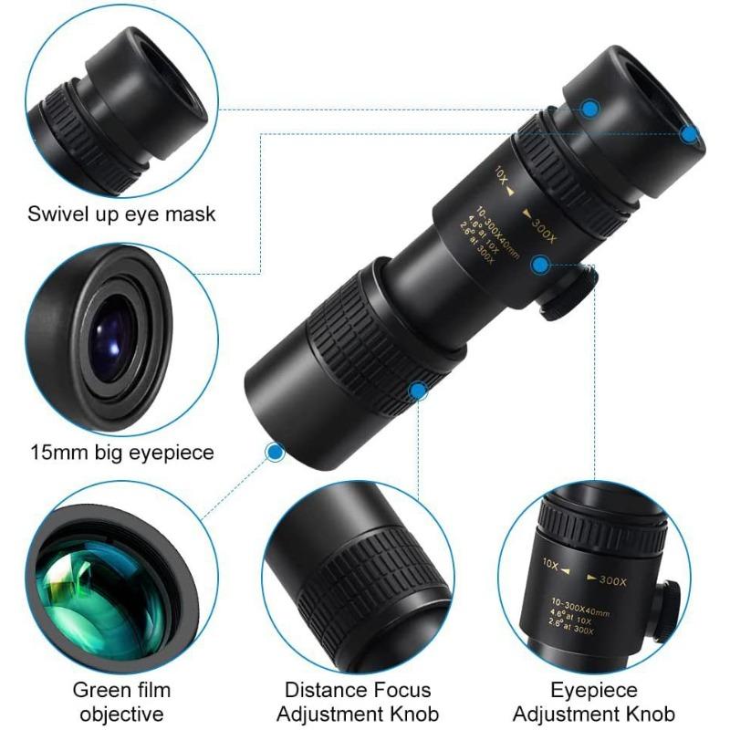 New Monocular Mobile Phone Camera Telescope 10-30x30 High Magnification Telescopic Zoom Mini Telescope