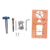 Hinge Jig Kit Concealed Adjustable Cabinet Door Metal Drill Guide 35mm for Woodworking