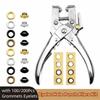 Heavy-Duty Punching Grommet Eyelet Pliers Kit  for Bookbinding, Leather & Fabric