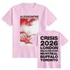 Alexisonfire Crisis Tour T-Shirt Cotton Short Sleeve Summer Tshirts Unisex Streetwear Graphic Print Merch Tees Women Men Clothes