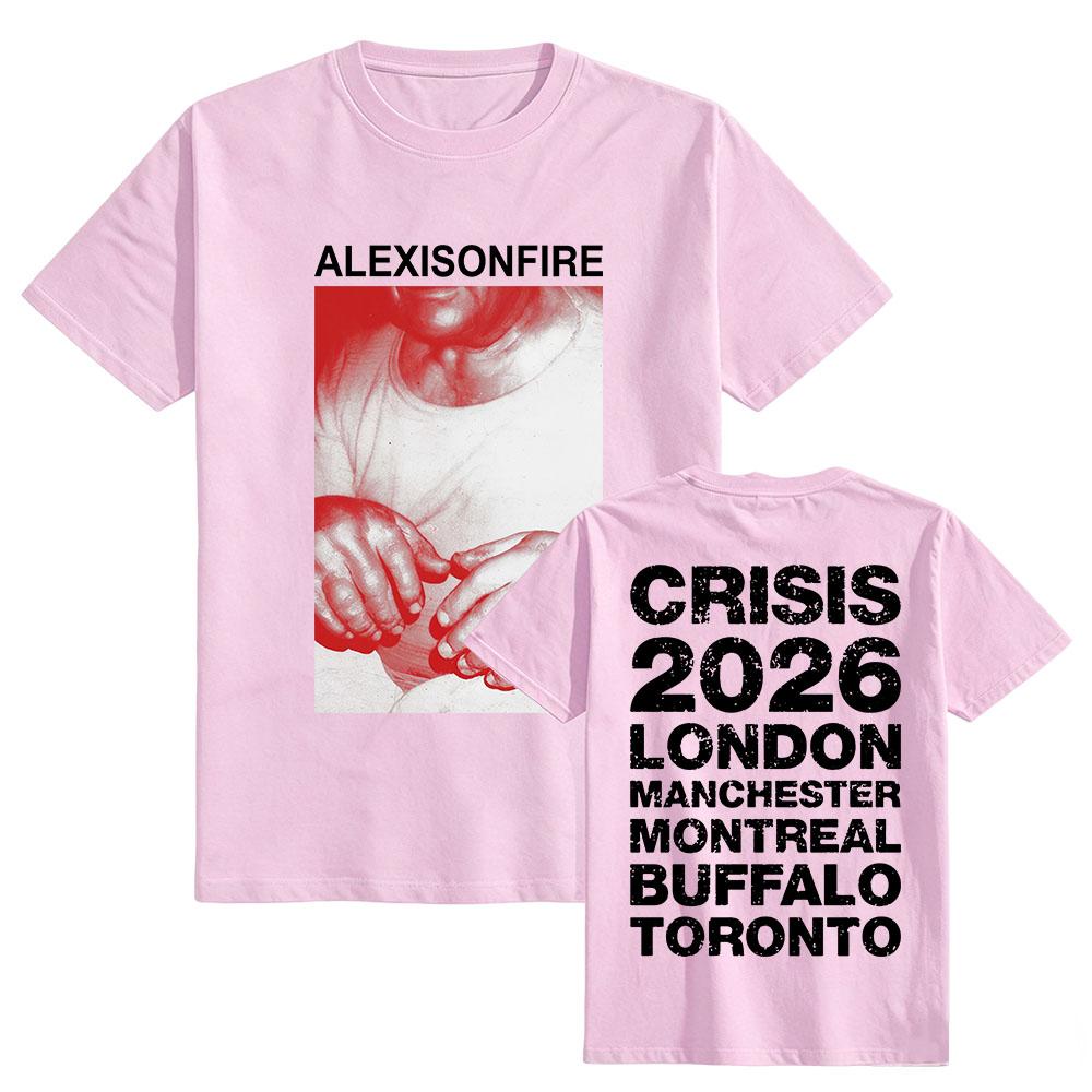 Alexisonfire Crisis Tour T-Shirt Cotton Short Sleeve Summer Tshirts Unisex Streetwear Graphic Print Merch Tees Women Men Clothes