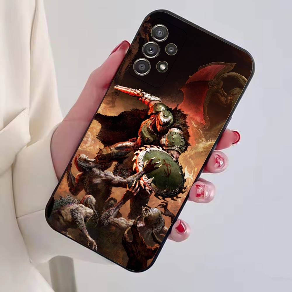 Чехол для телефона W-Warhammer 40k для Samsung S25, S24, S21, S22, S23, S30, Ultra, S20, Plus, Fe, Lite, Note, 10, Черный Чехол