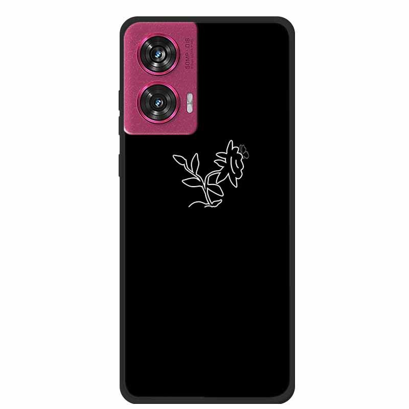 MOTO EDGE 50 Fusion Простой чехол-бампер из мягкого ТПУ с полыми линиями