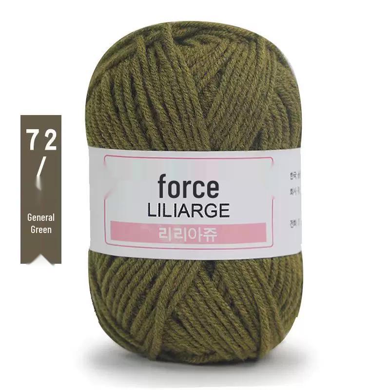 Пряжа из молочного хлопка, 4-слойная: Пряжа средней толщины для детских изделий, ручного вязания шарфов, вязания крючком обуви, кукол и DIY-проектов.