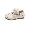 Girls' leather shoes, princess style, spring/autumn collection, with a bow and soft sole, Korean-style versatile flats, suitable for performances