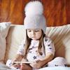 Newborn Infant Kids Baby Boy Girls Cute Pearl Hats Hair Ball Earbud Pearl Crochet Winter Warm Knit Hats Cap